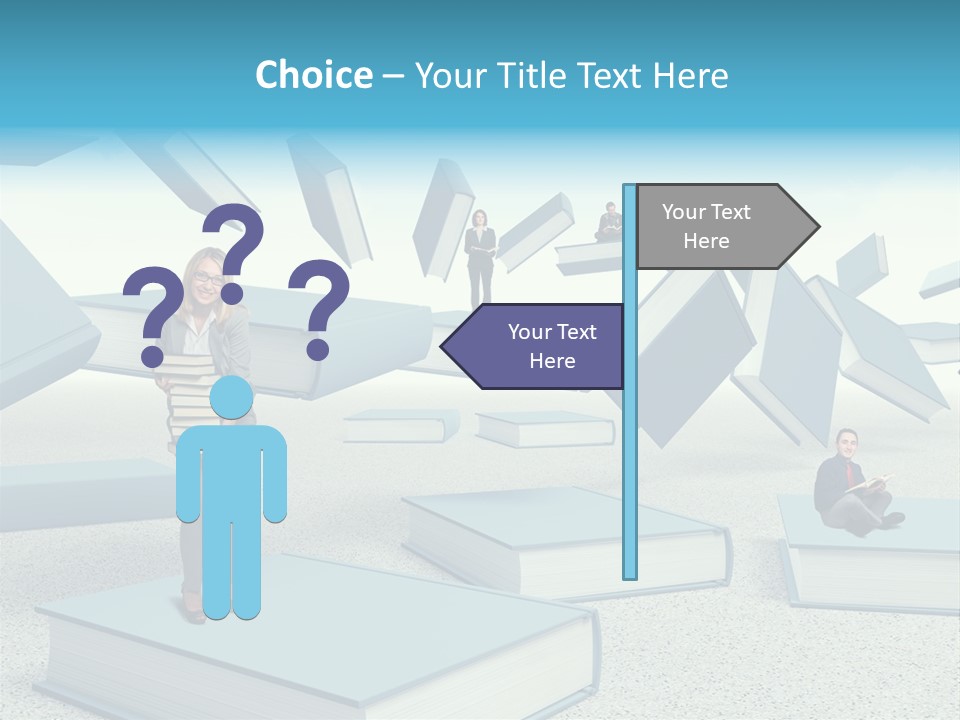 Pile Businessman Suit PowerPoint Template