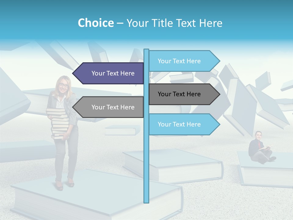 Pile Businessman Suit PowerPoint Template