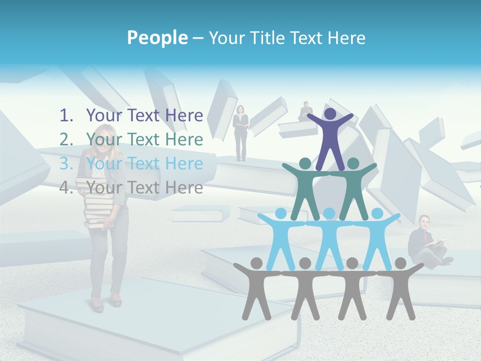 Pile Businessman Suit PowerPoint Template