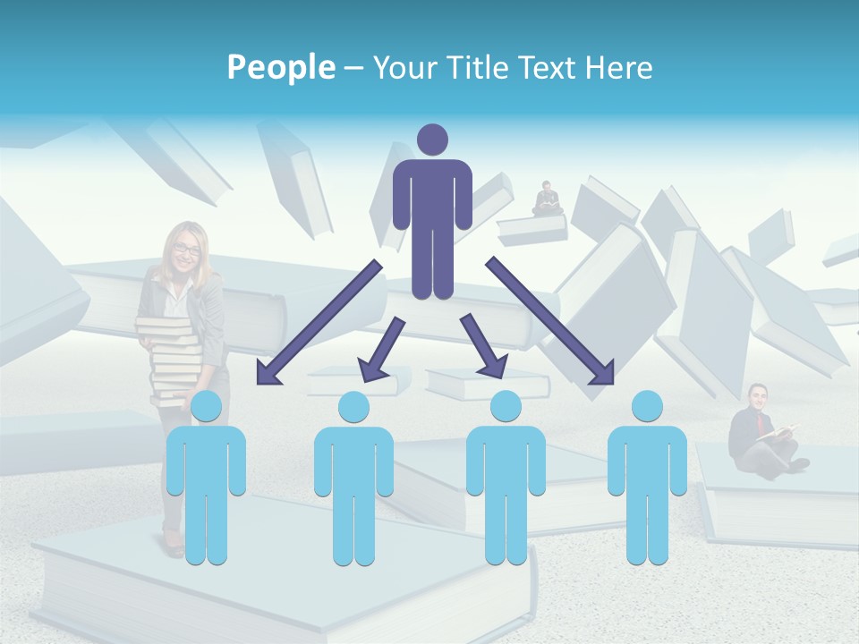 Pile Businessman Suit PowerPoint Template