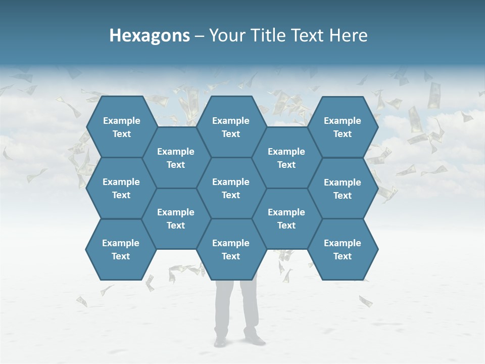Standing Economy Tie PowerPoint Template
