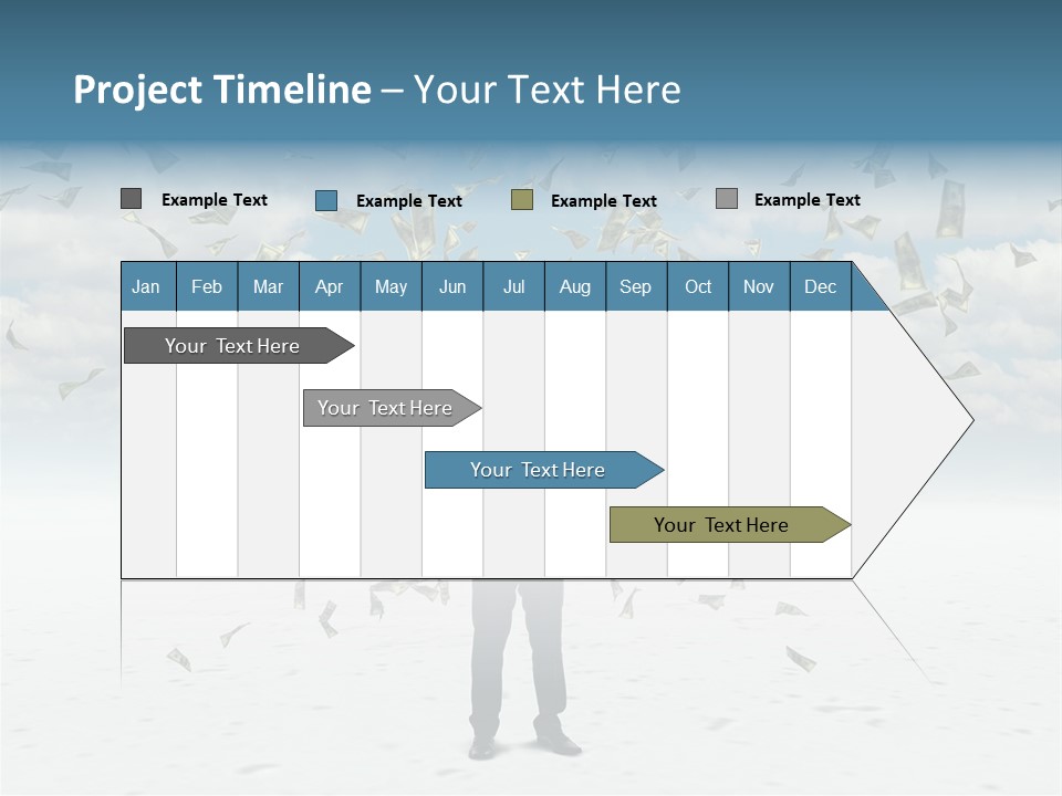 Standing Economy Tie PowerPoint Template