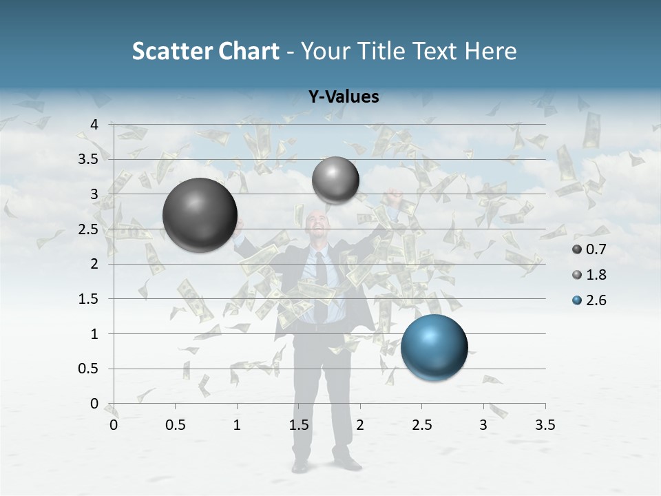 Standing Economy Tie PowerPoint Template
