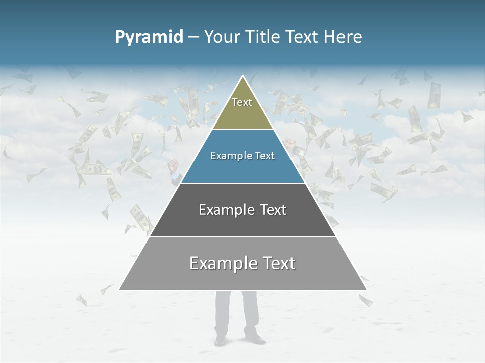 Standing Economy Tie PowerPoint Template