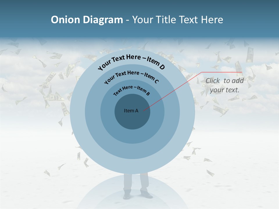Standing Economy Tie PowerPoint Template