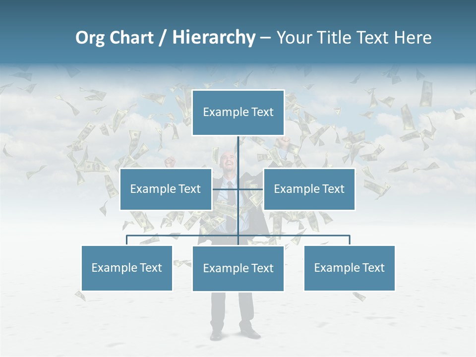 Standing Economy Tie PowerPoint Template