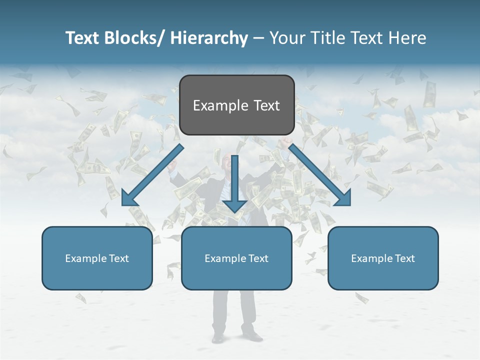 Standing Economy Tie PowerPoint Template