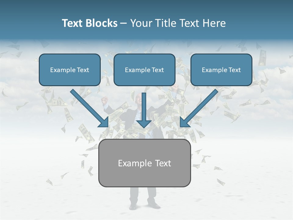 Standing Economy Tie PowerPoint Template