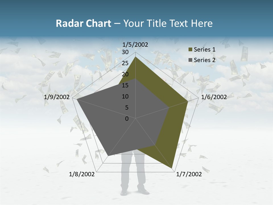Standing Economy Tie PowerPoint Template