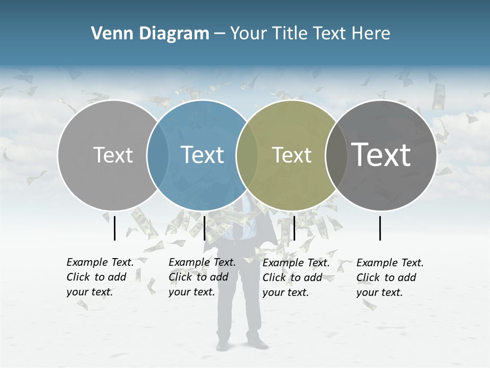 Standing Economy Tie PowerPoint Template