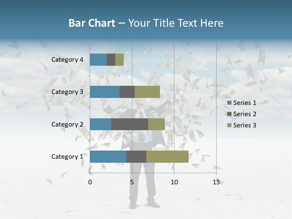 Standing Economy Tie PowerPoint Template