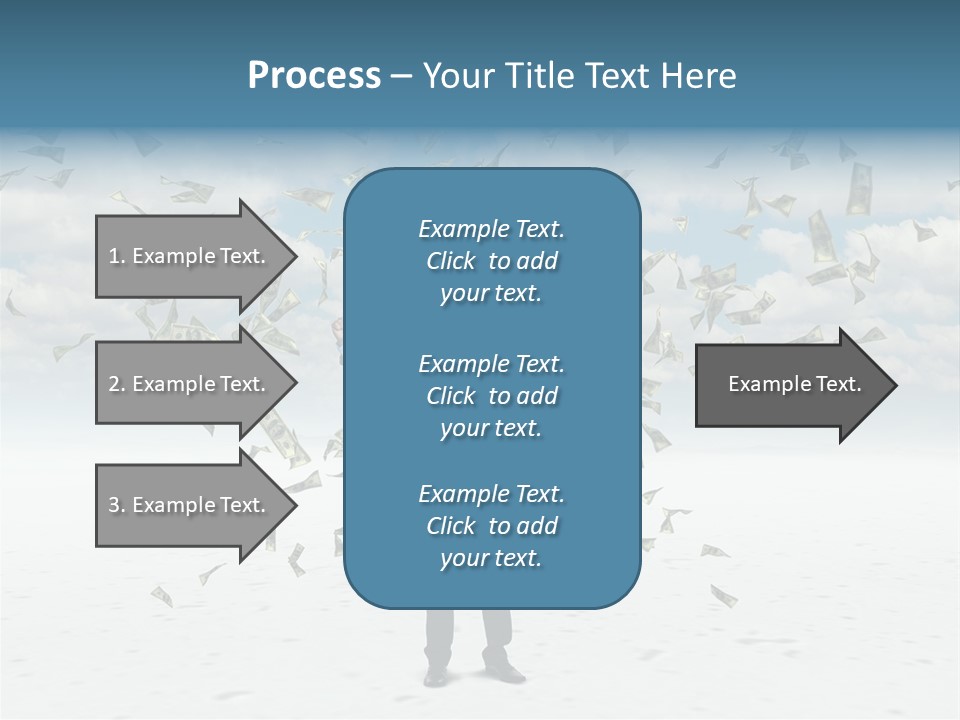 Standing Economy Tie PowerPoint Template