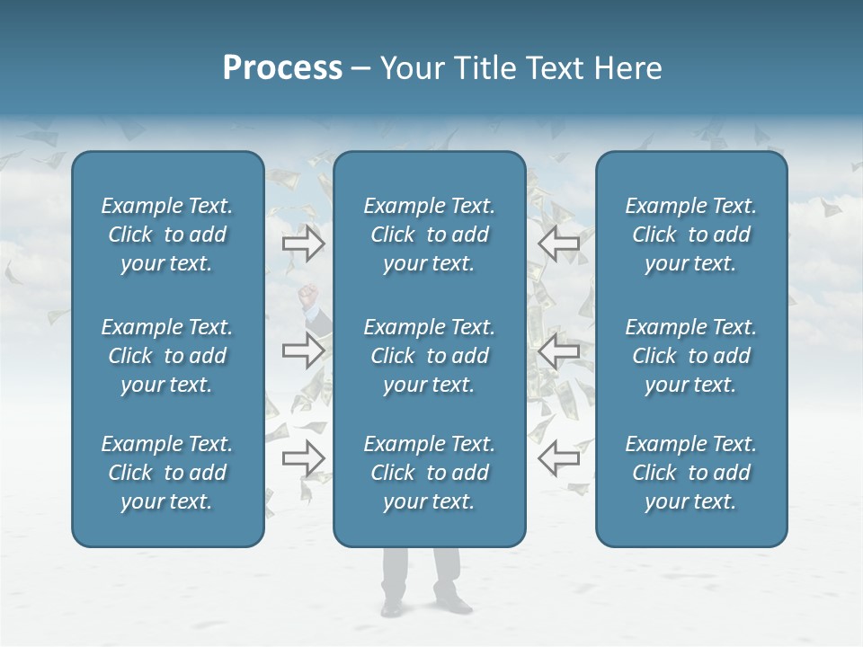 Standing Economy Tie PowerPoint Template