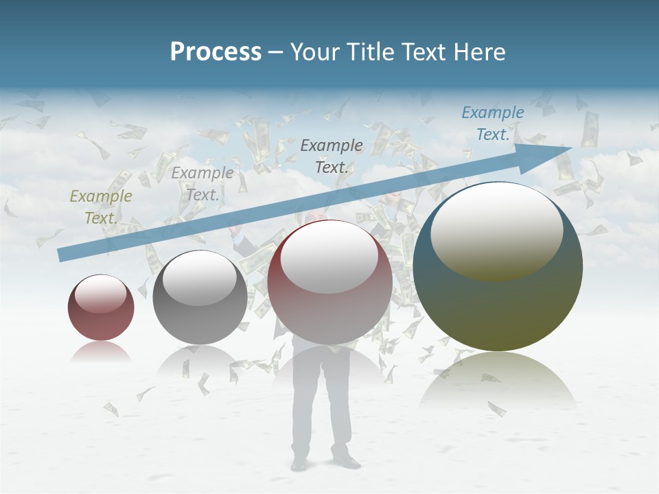 Standing Economy Tie PowerPoint Template