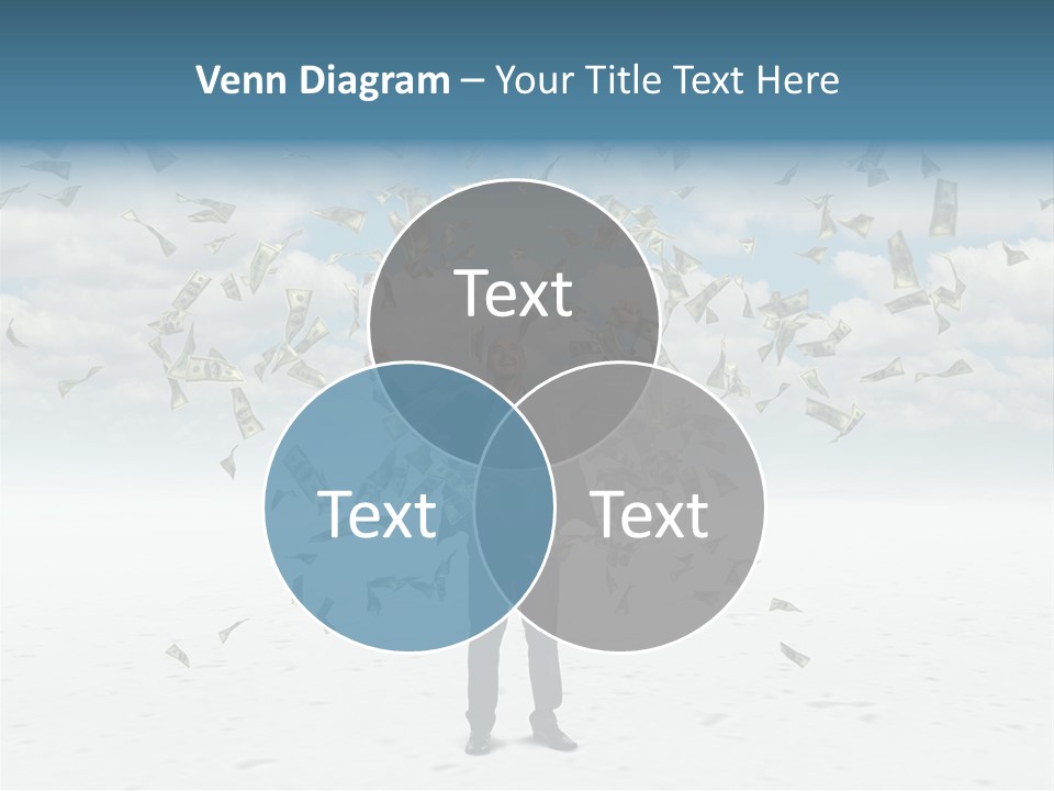Standing Economy Tie PowerPoint Template