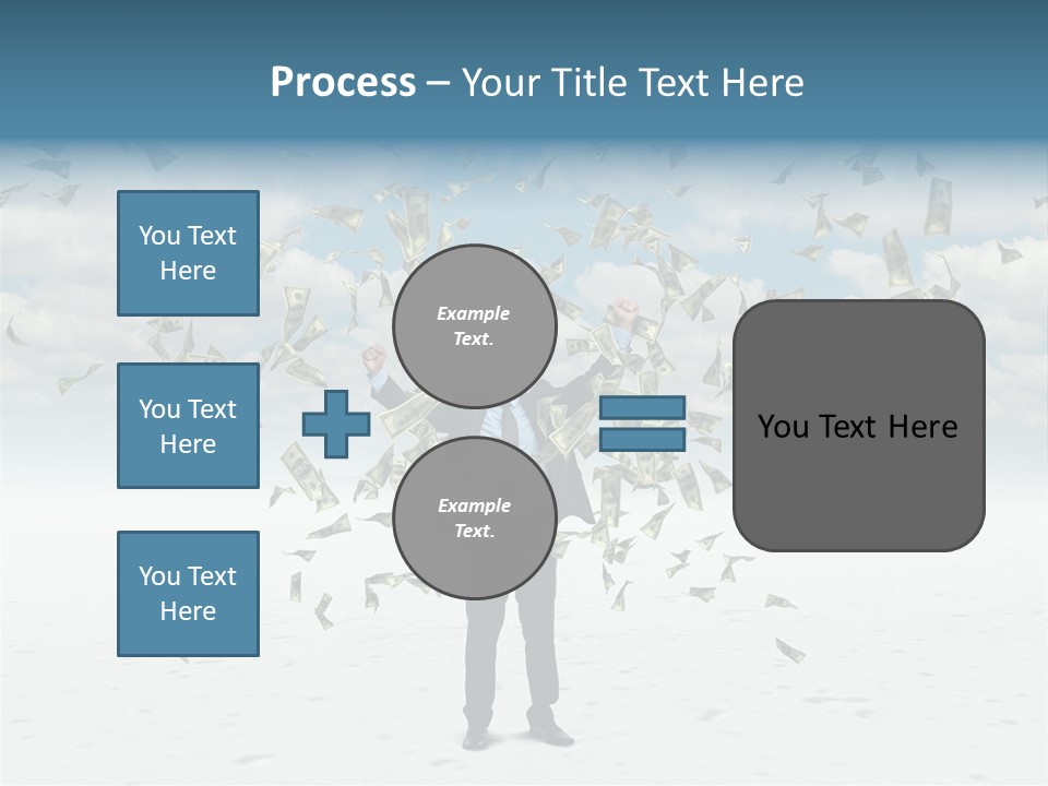 Standing Economy Tie PowerPoint Template