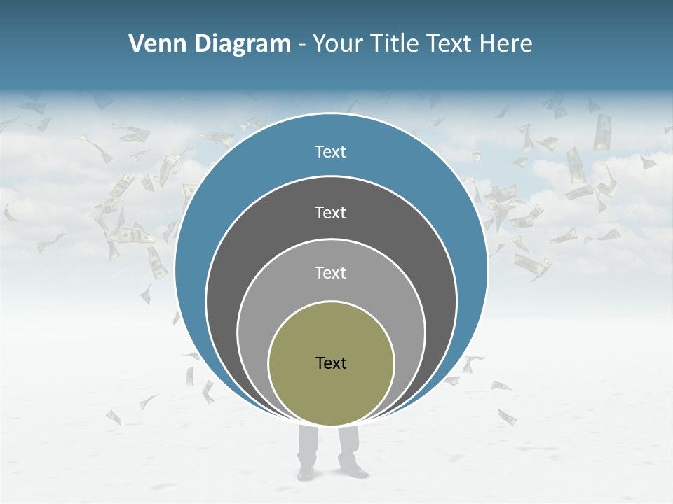 Standing Economy Tie PowerPoint Template