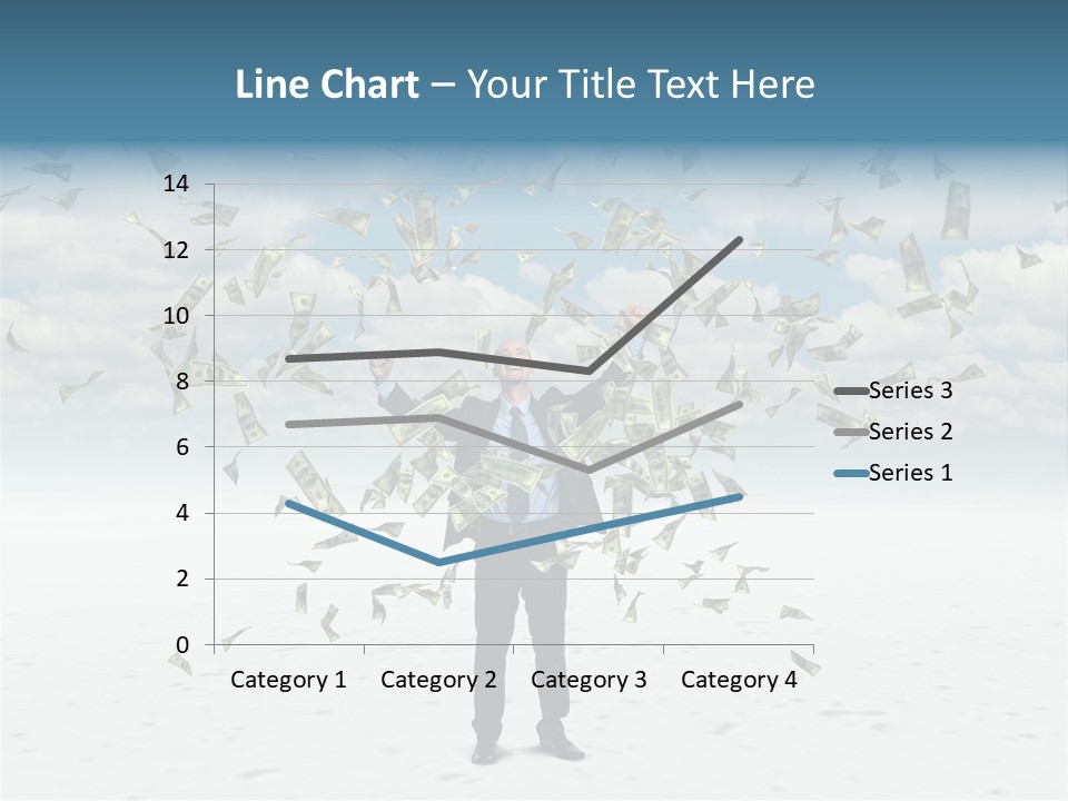 Standing Economy Tie PowerPoint Template