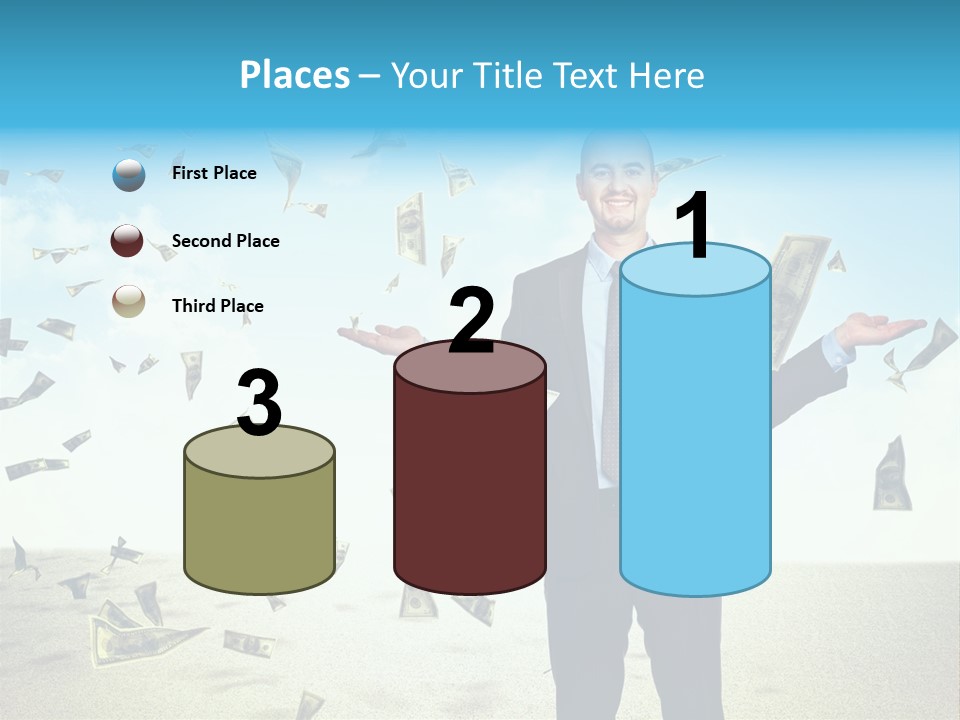 Lots Caucasian Smiling PowerPoint Template