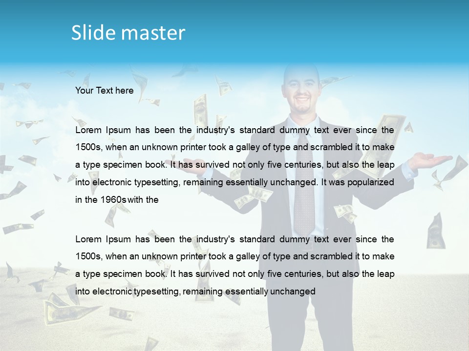Lots Caucasian Smiling PowerPoint Template