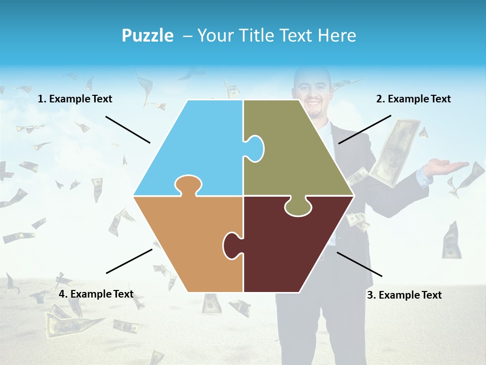 Lots Caucasian Smiling PowerPoint Template