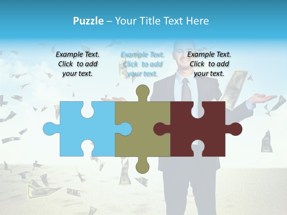 Lots Caucasian Smiling PowerPoint Template