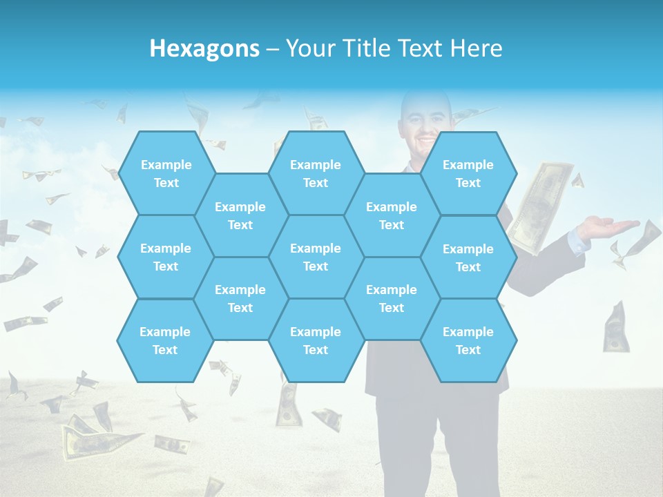 Lots Caucasian Smiling PowerPoint Template