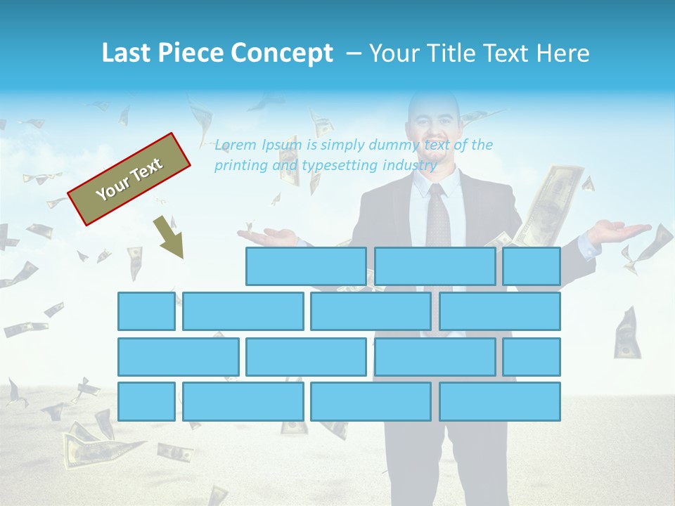 Lots Caucasian Smiling PowerPoint Template