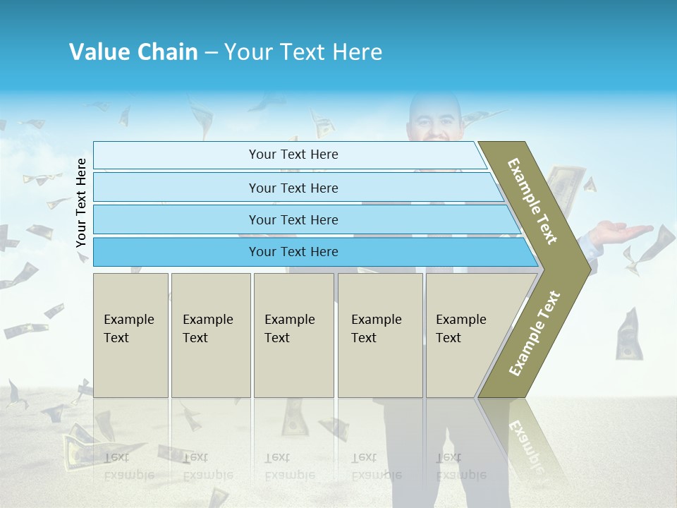 Lots Caucasian Smiling PowerPoint Template