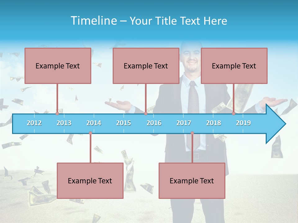 Lots Caucasian Smiling PowerPoint Template