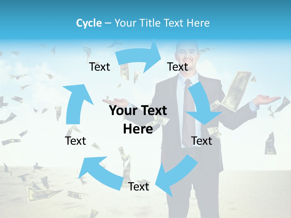 Lots Caucasian Smiling PowerPoint Template