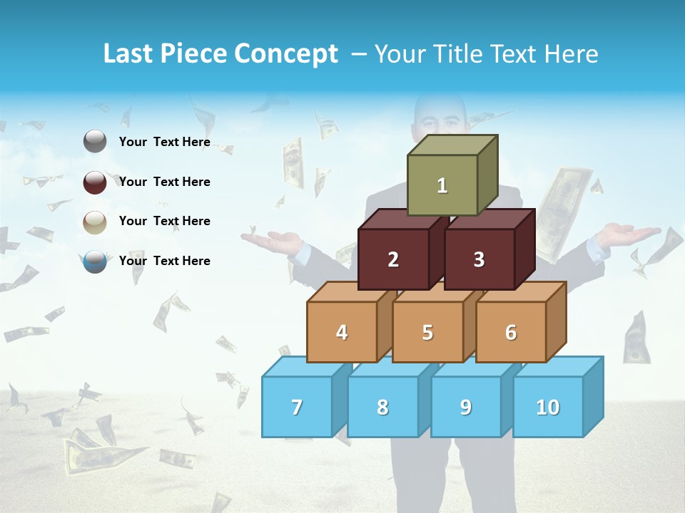 Lots Caucasian Smiling PowerPoint Template