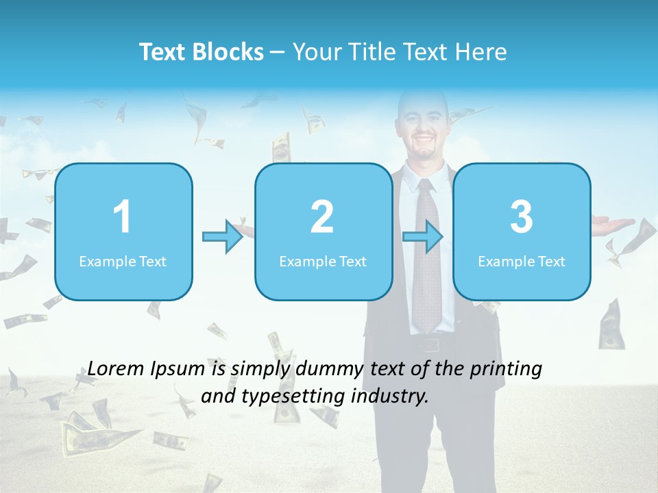 Lots Caucasian Smiling PowerPoint Template