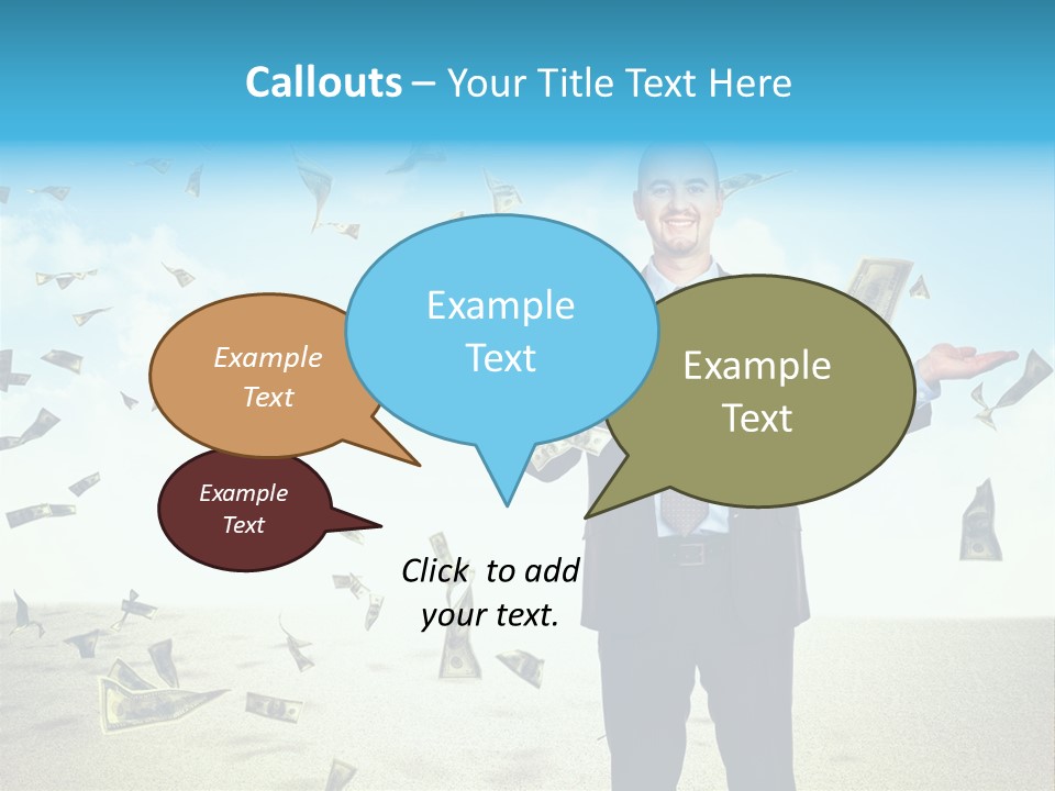 Lots Caucasian Smiling PowerPoint Template