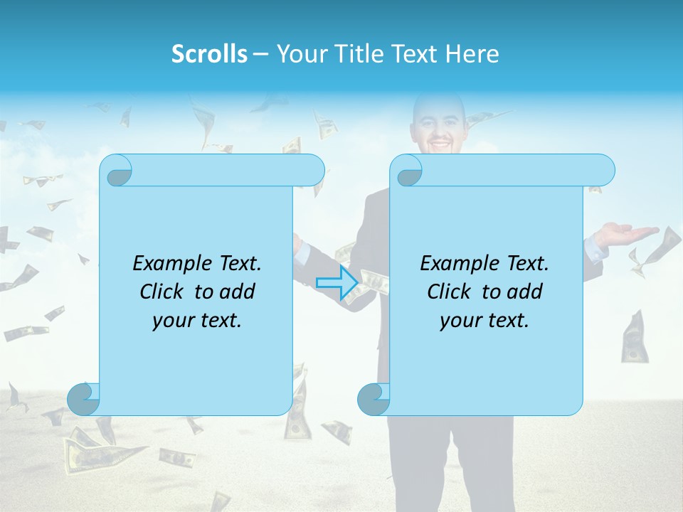 Lots Caucasian Smiling PowerPoint Template