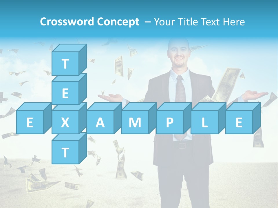 Lots Caucasian Smiling PowerPoint Template