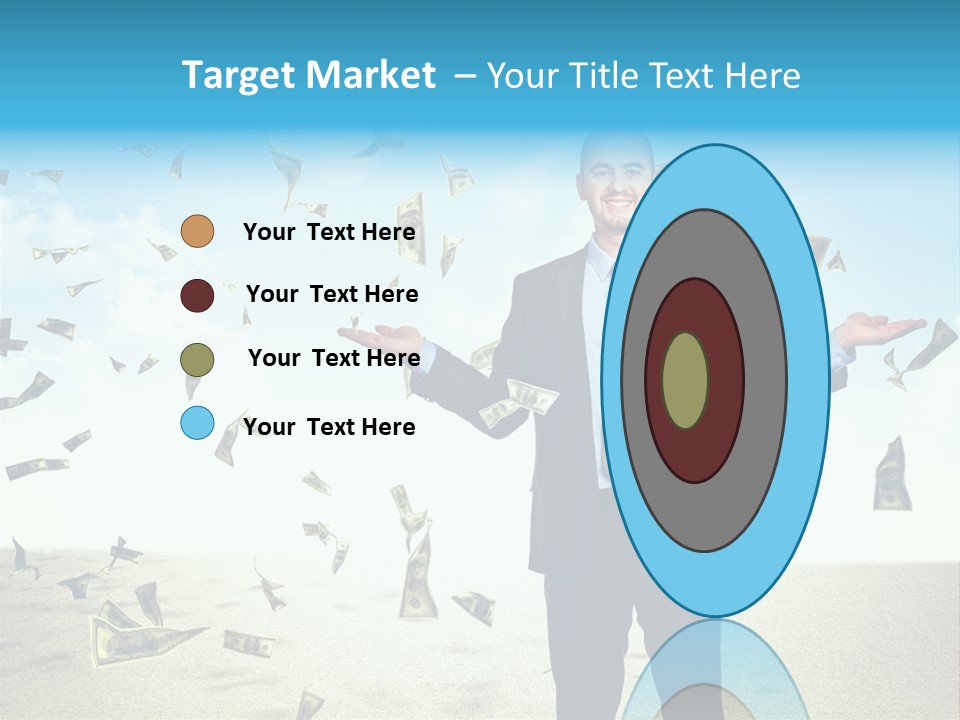 Lots Caucasian Smiling PowerPoint Template