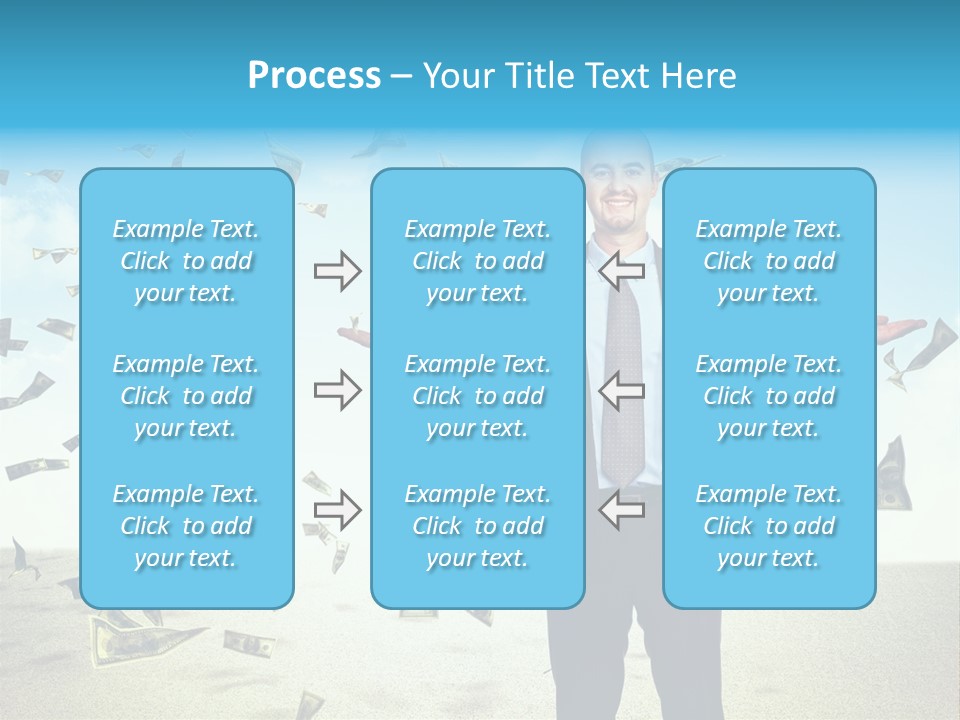 Lots Caucasian Smiling PowerPoint Template