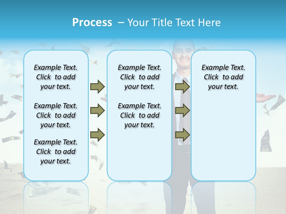 Lots Caucasian Smiling PowerPoint Template