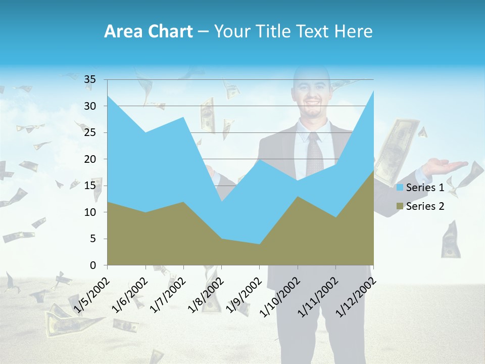 Lots Caucasian Smiling PowerPoint Template