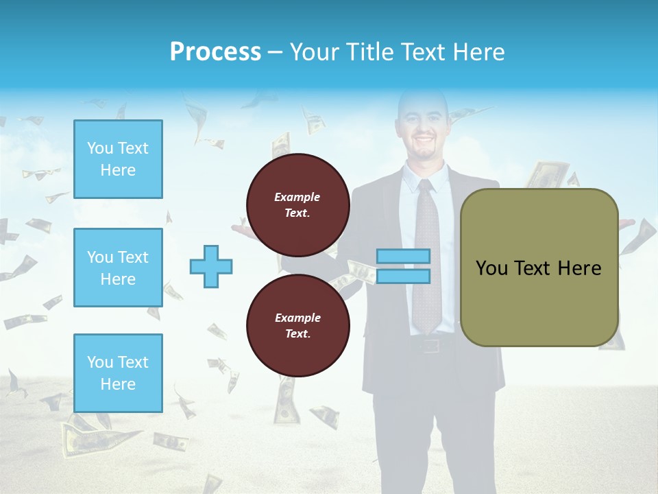Lots Caucasian Smiling PowerPoint Template