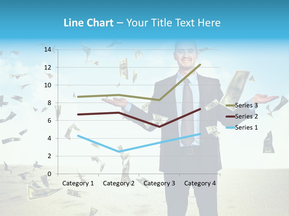 Lots Caucasian Smiling PowerPoint Template