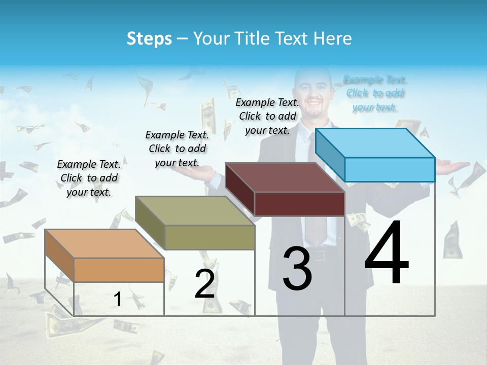 Lots Caucasian Smiling PowerPoint Template
