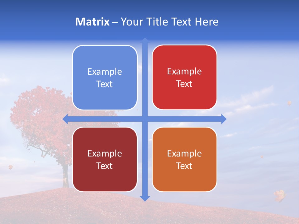 Valentine Fall Oak PowerPoint Template