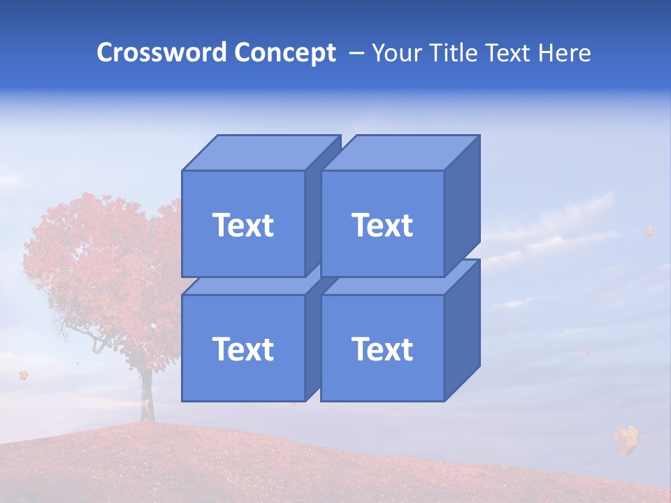 Valentine Fall Oak PowerPoint Template