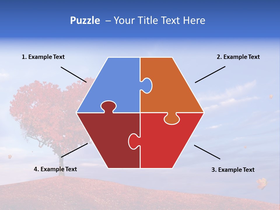 Valentine Fall Oak PowerPoint Template