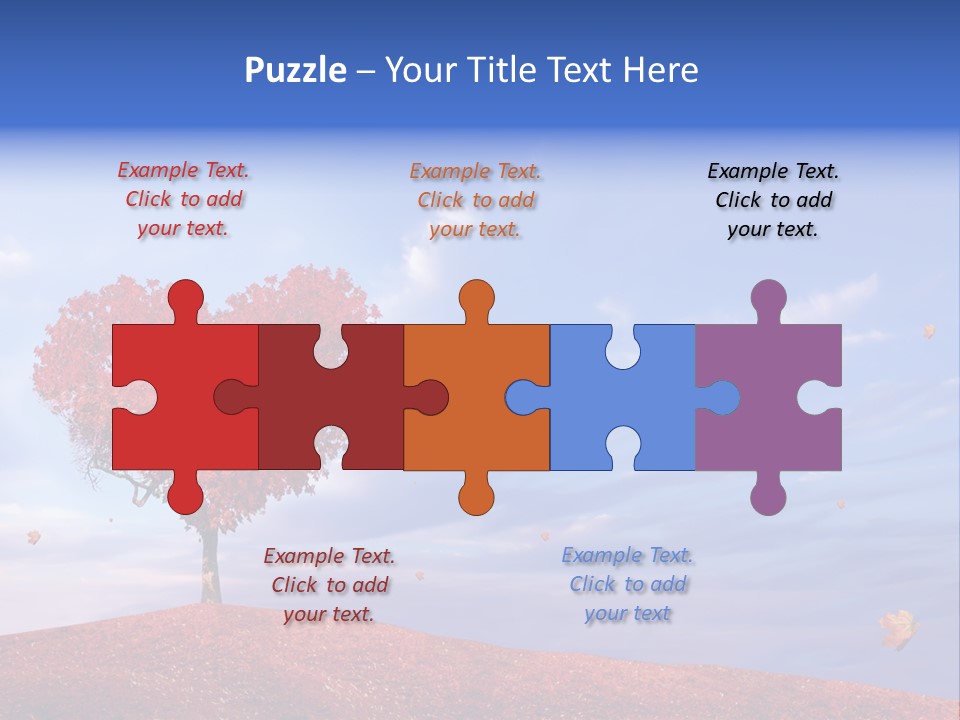 Valentine Fall Oak PowerPoint Template