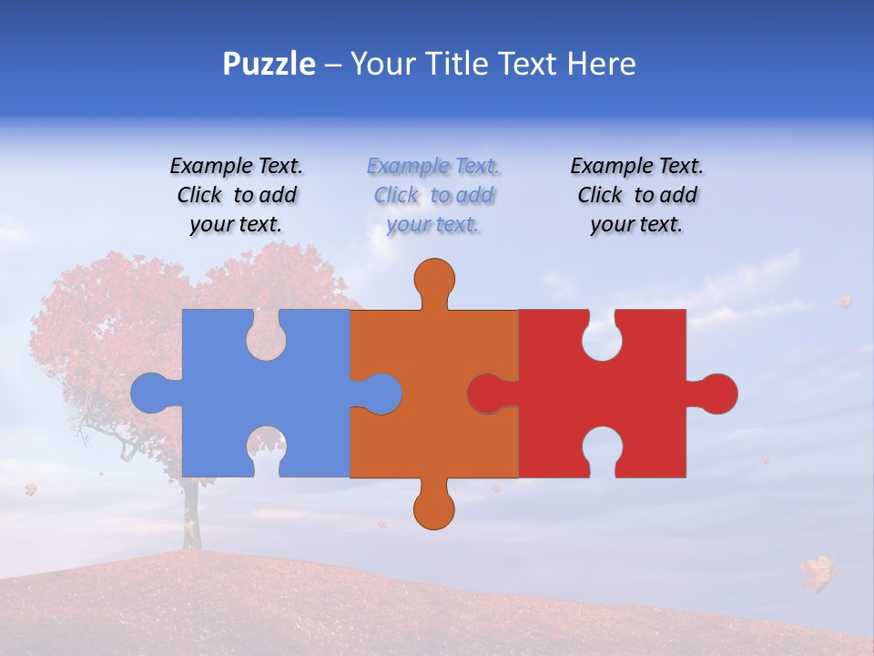 Valentine Fall Oak PowerPoint Template