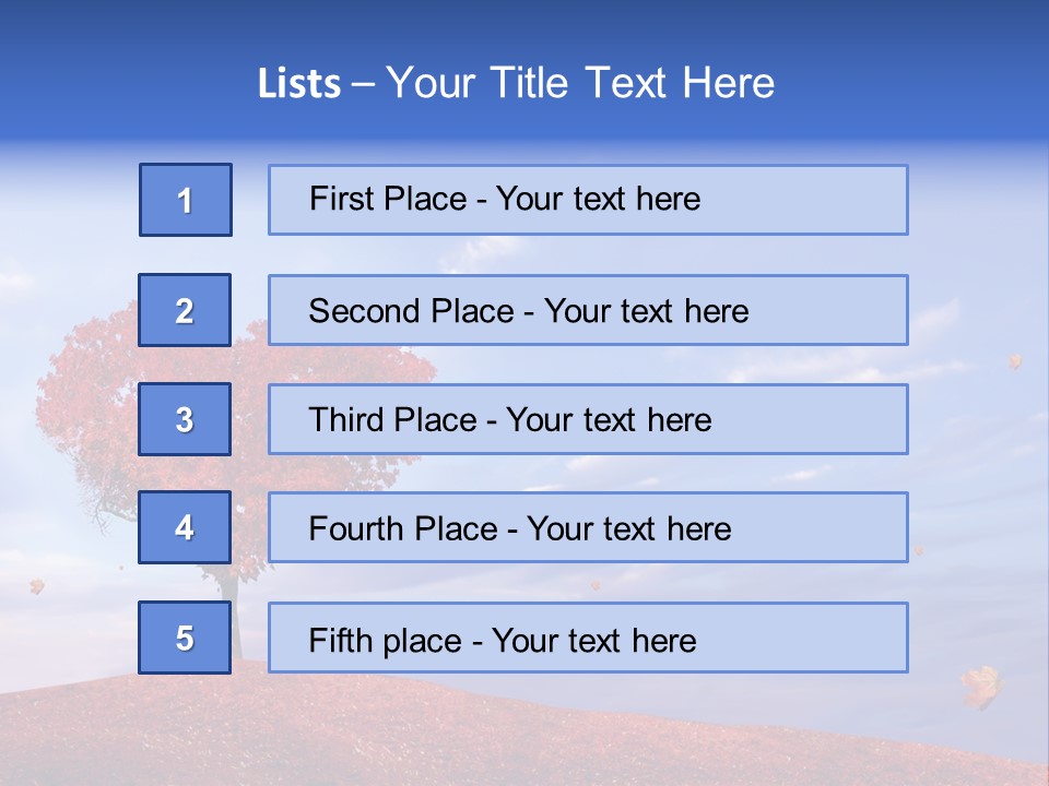 Valentine Fall Oak PowerPoint Template