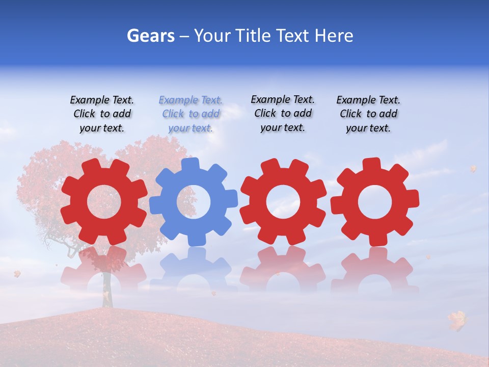 Valentine Fall Oak PowerPoint Template